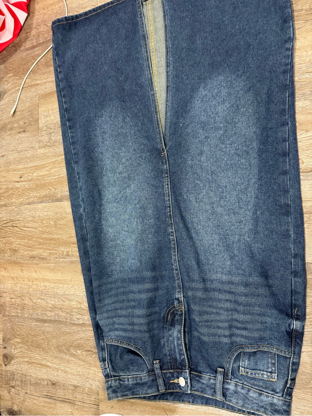 SHEIN Dark Blue Denim Maxi Skirt
